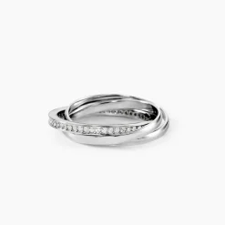 Bague Tahti Argent Blanc Oxyde De Zirconium