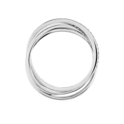 Bague Tahti Argent Blanc Oxyde De Zirconium