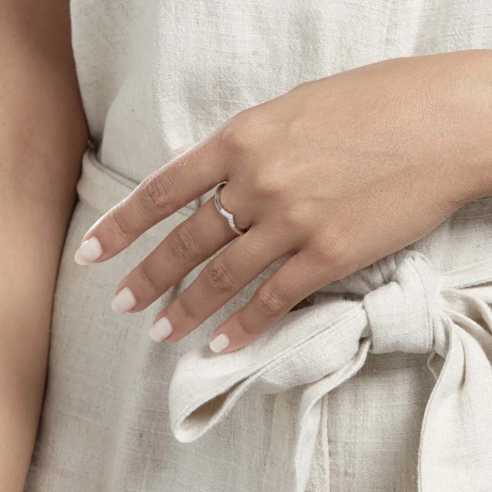 Bague Tami Argent Blanc Oxyde De Zirconium