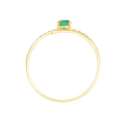 Bague Tanissia Or Jaune Emeraude