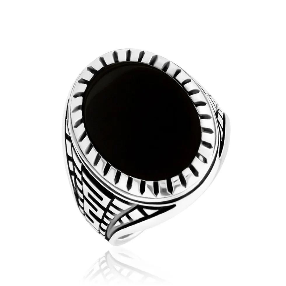 Bague Thimeo Argent Blanc Onyx