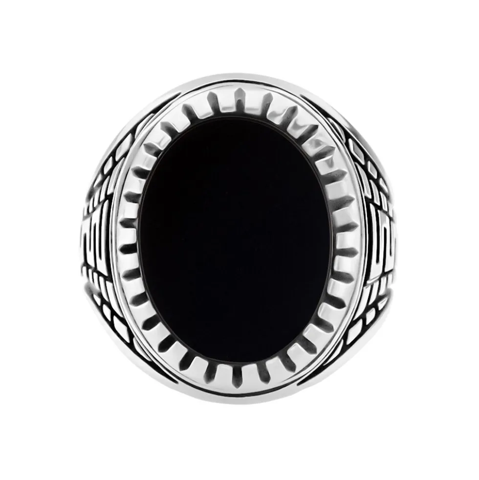 Bague Thimeo Argent Blanc Onyx
