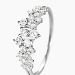Bague Tokyo Or Blanc Oxyde De Zirconium