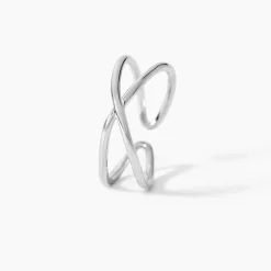 Bague Ursula Argent Blanc