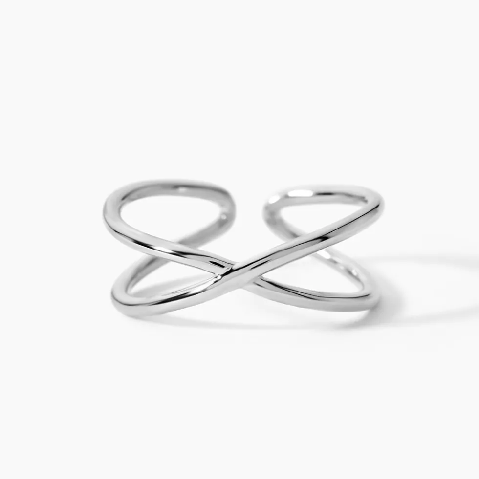 Bague Ursula Argent Blanc