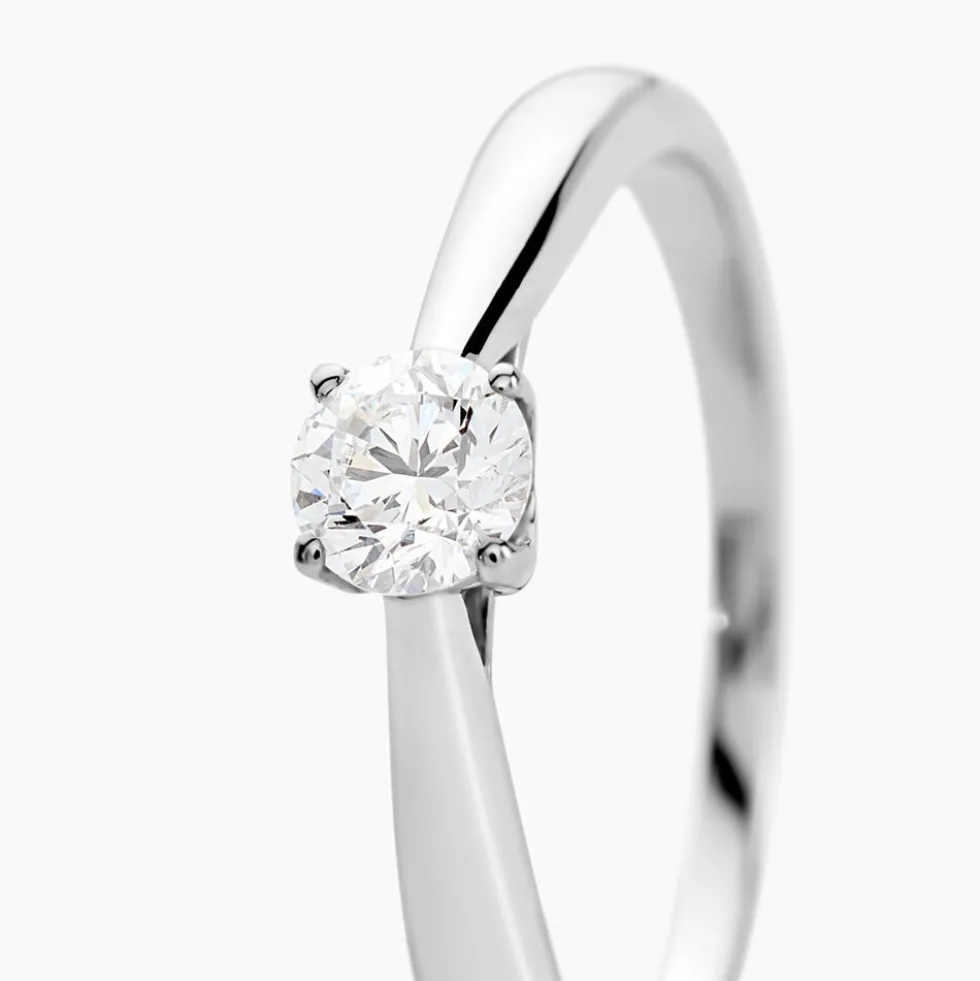 Bague Vicoeuria Ld Platine Blanc Diamant Synthétique