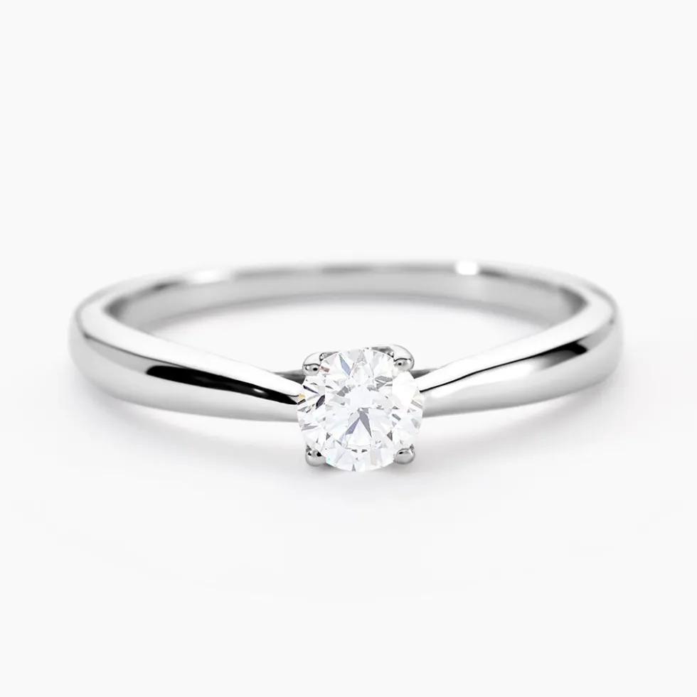 Bague Vicoeuria Ld Platine Blanc Diamant Synthétique