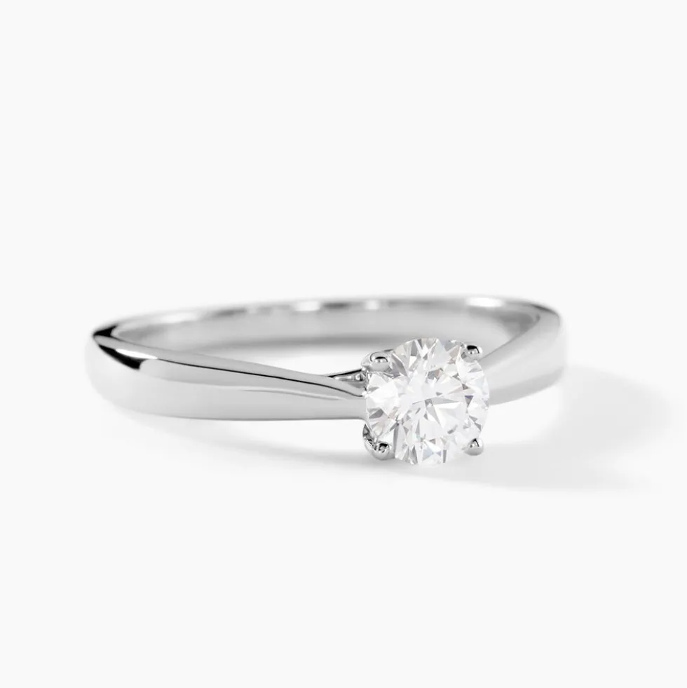 Bague Vicoeuria Ld Platine Blanc Diamant Synthétique