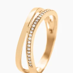 Bague Vitoria Plaqué Or Jaune Oxyde De Zirconium