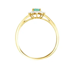 Bague Vladimir Or Jaune Emeraude Diamants