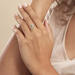 Bague Vladimir Or Jaune Emeraude Diamants