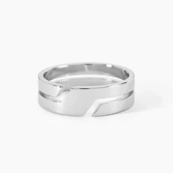 Bague Achille Acier Blanc