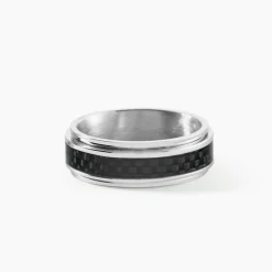 Bague Acier Bicolore