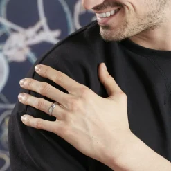 Bague Acier Blanc