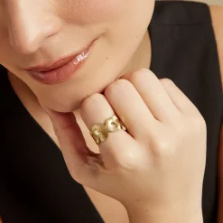 Bague Acier Jaune