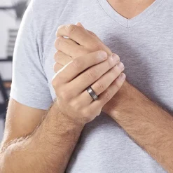 Bague Acier Noir