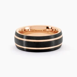 Bague Acier Rose