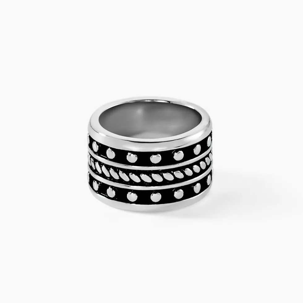 Bague Alban Argent Blanc