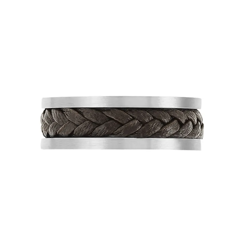 Bague Ally Acier Blanc