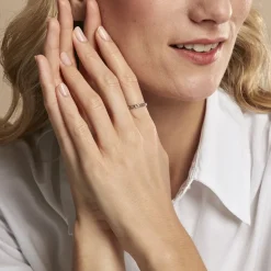 Bague Ancone Argent Blanc