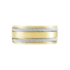 Bague Andro Acier Bicolore