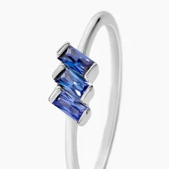 Bague Andy Argent Blanc Oxyde De Zirconium
