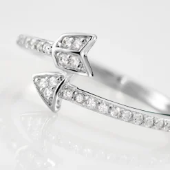 Bague Argent Blanc Caolan Oxydes De Zirconium
