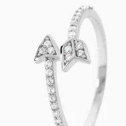 Bague Argent Blanc Caolan Oxydes De Zirconium