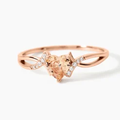 Bague Argent Rose Avalon Oxyde De Zirconium
