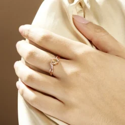 Bague Argent Rose Avalon Oxyde De Zirconium