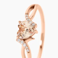 Bague Argent Rose Avalon Oxyde De Zirconium
