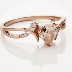 Bague Argent Rose Avalon Oxyde De Zirconium