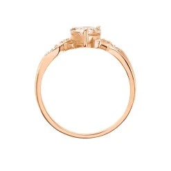Bague Argent Rose Avalon Oxyde De Zirconium