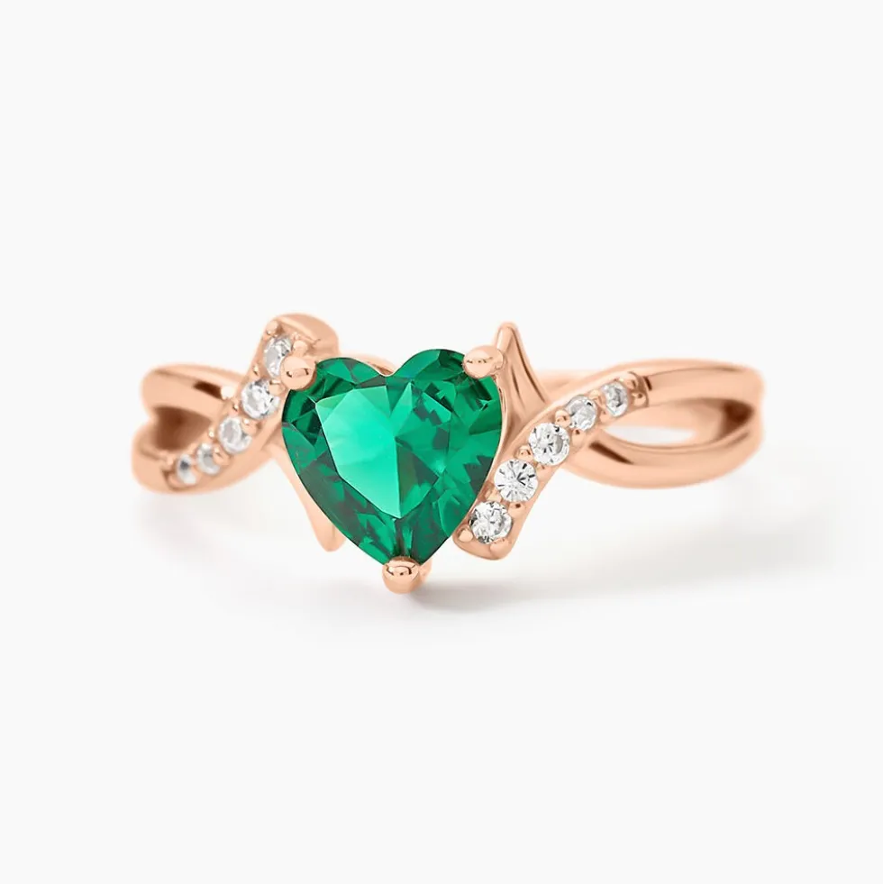 Bague Argent Rose Avalon Oxyde De Zirconium
