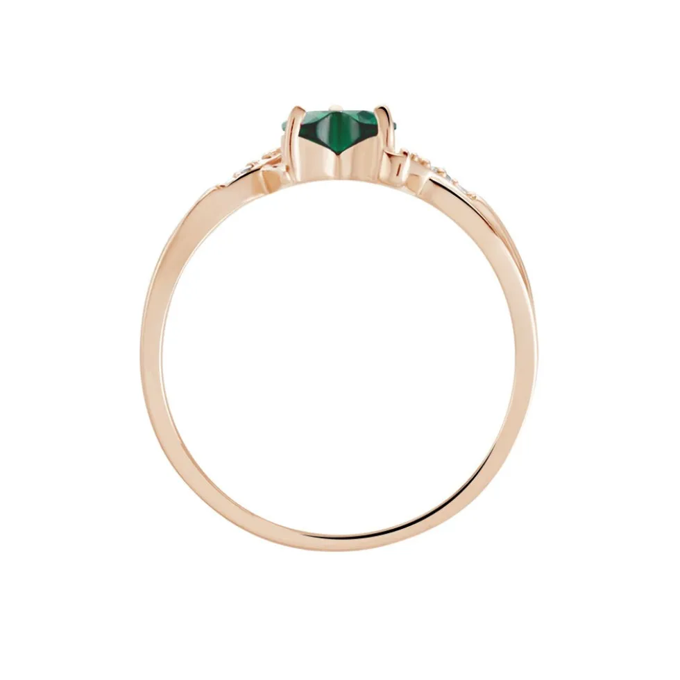 Bague Argent Rose Avalon Oxyde De Zirconium