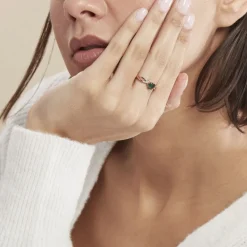Bague Argent Rose Avalon Oxyde De Zirconium