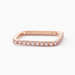 Bague Aselya Argent Rose Oxyde De Zirconium