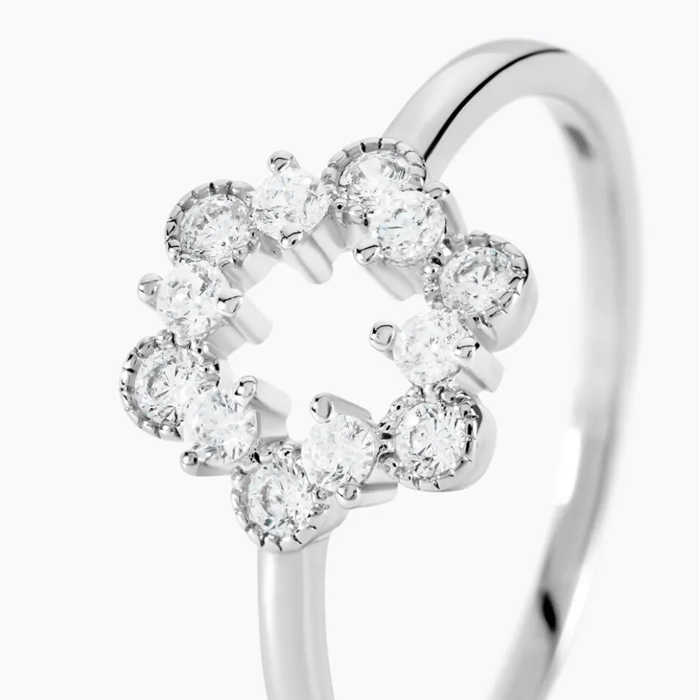 Bague Astrea Argent Blanc Oxyde De Zirconium