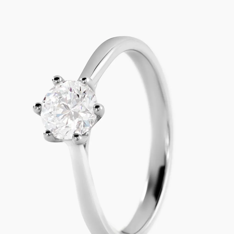 Bague Athena Platine Blanc Diamant