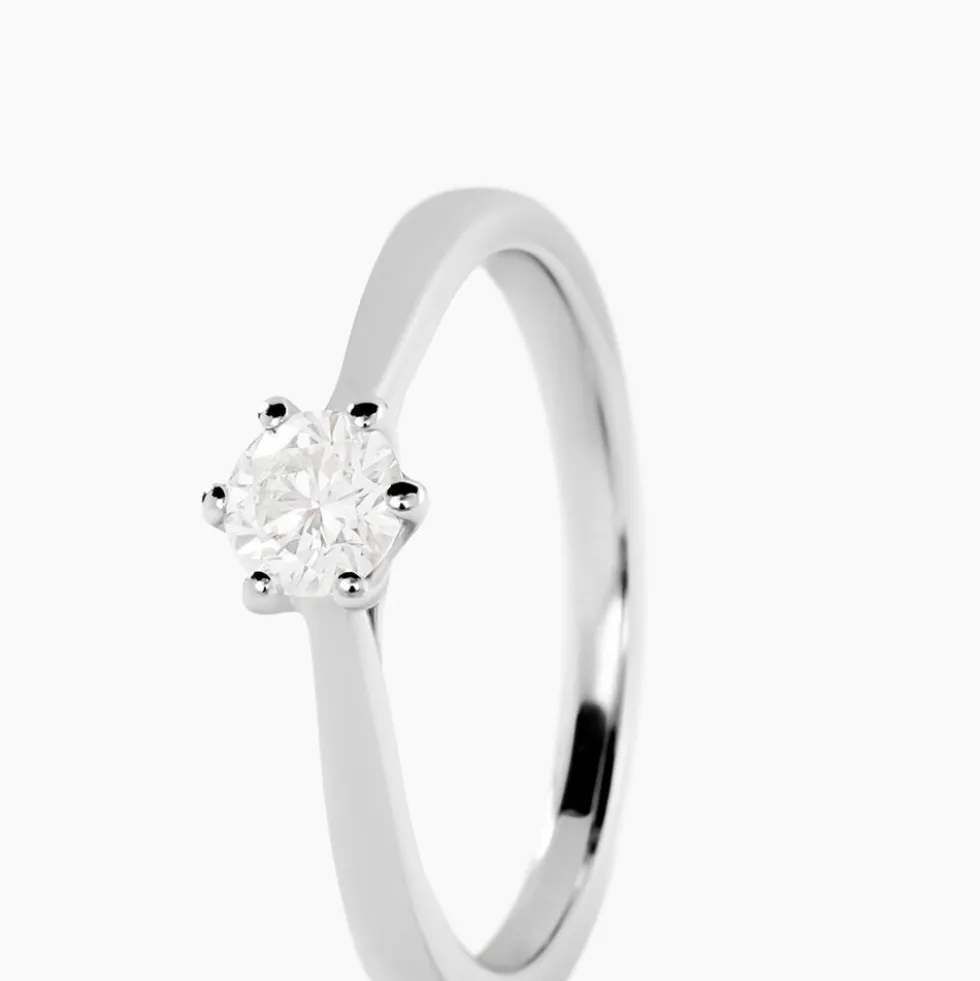 Bague Athena Platine Blanc Diamant