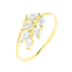Bague Audrica Or Jaune Oxyde De Zirconium