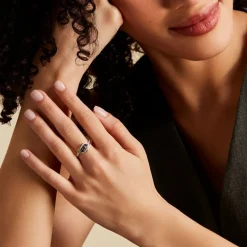 Bague Aurora Or Bicolore Saphir Et Diamant