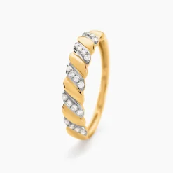 Bague Azariah Or Jaune Oxyde De Zirconium