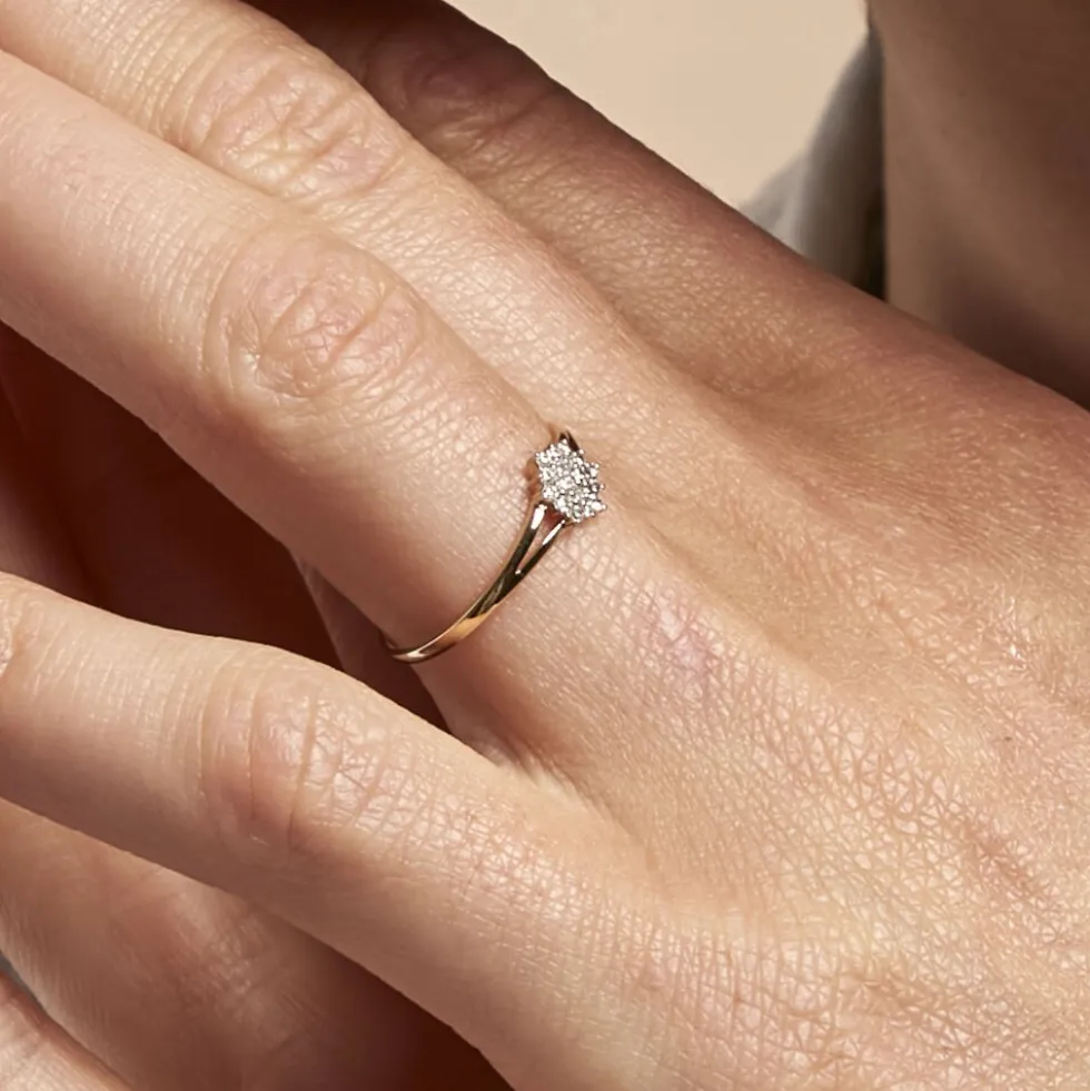 Bague Barbra Or Jaune Diamant