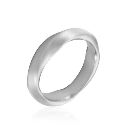 Bague Barclay Acier Blanc
