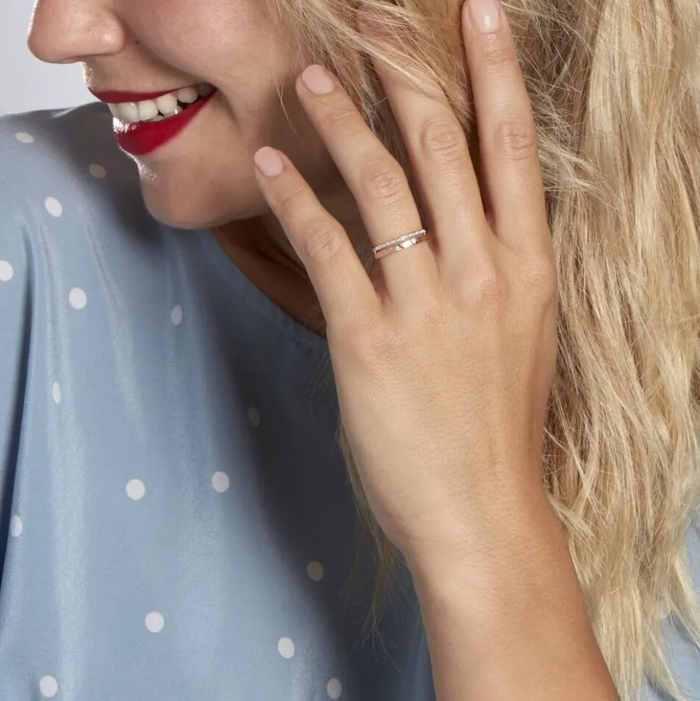 Bague Belindalan Or Bicolore Diamant