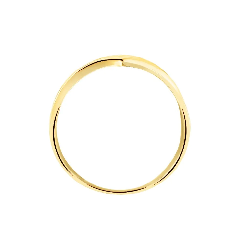 Bague Catharine 3 Rangs Or Jaune Diamant