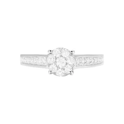 Bague Celia Or Blanc Diamant