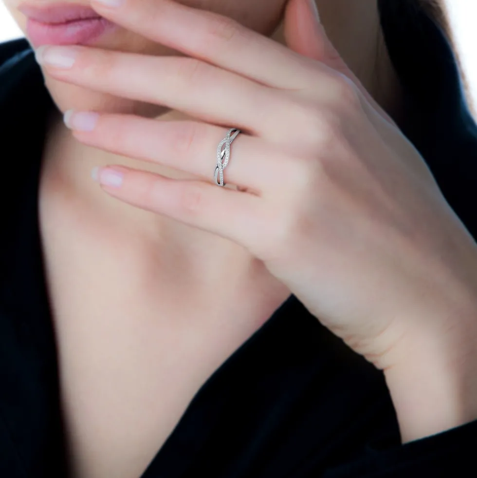 Bague Charlye Or Blanc Diamant