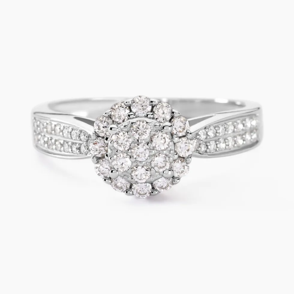 Bague Chou Or Blanc Diamant